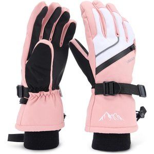 Snow Gloves Waterproof Skiing Snowboarding Gloves for Cold Weather Warm